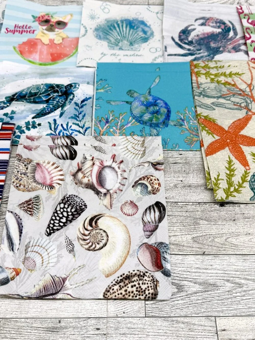 44 Napkins for Crafts/Decoupage - Summer Theme - 22 Napkins (x2)
